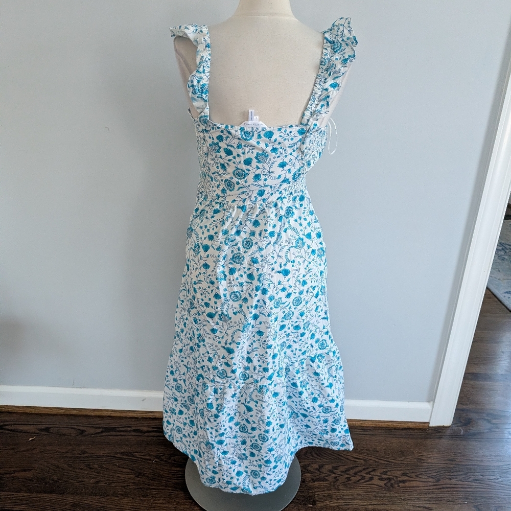 Women's Draper James Large Maxi Blue White - Picture 3 of 7